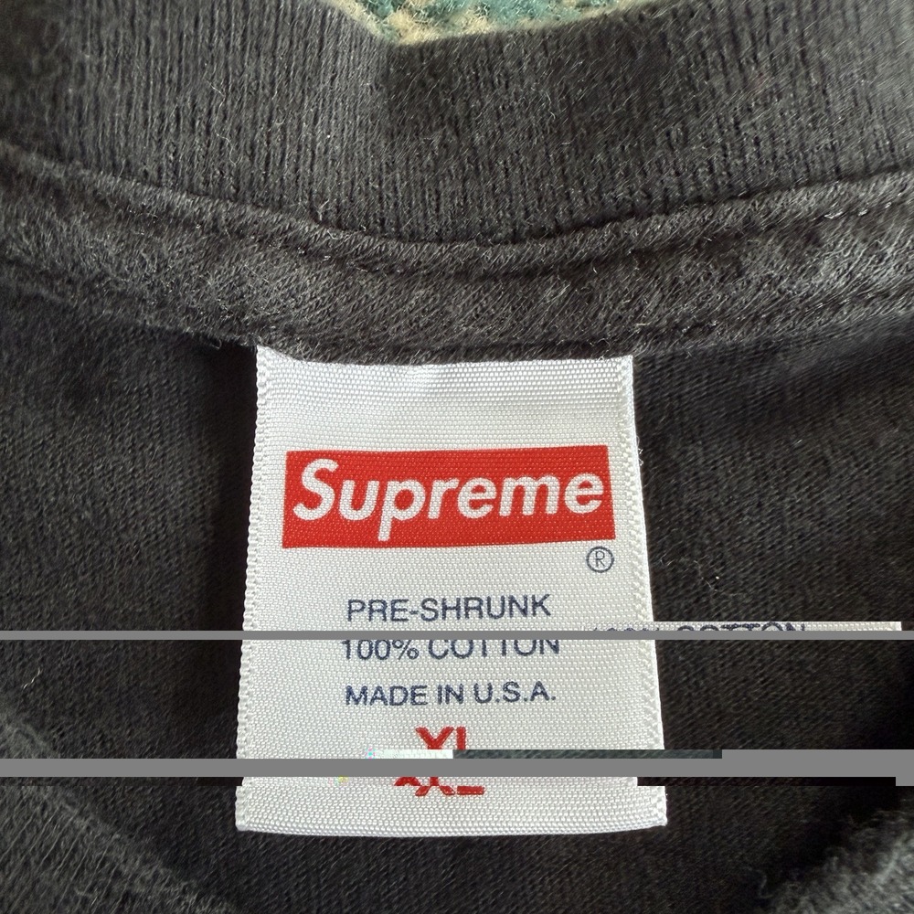 VTG Supreme Nuova New York Stati Uniti Made In USA Black Rare Shirt Men's XL - Picture 5 of 8